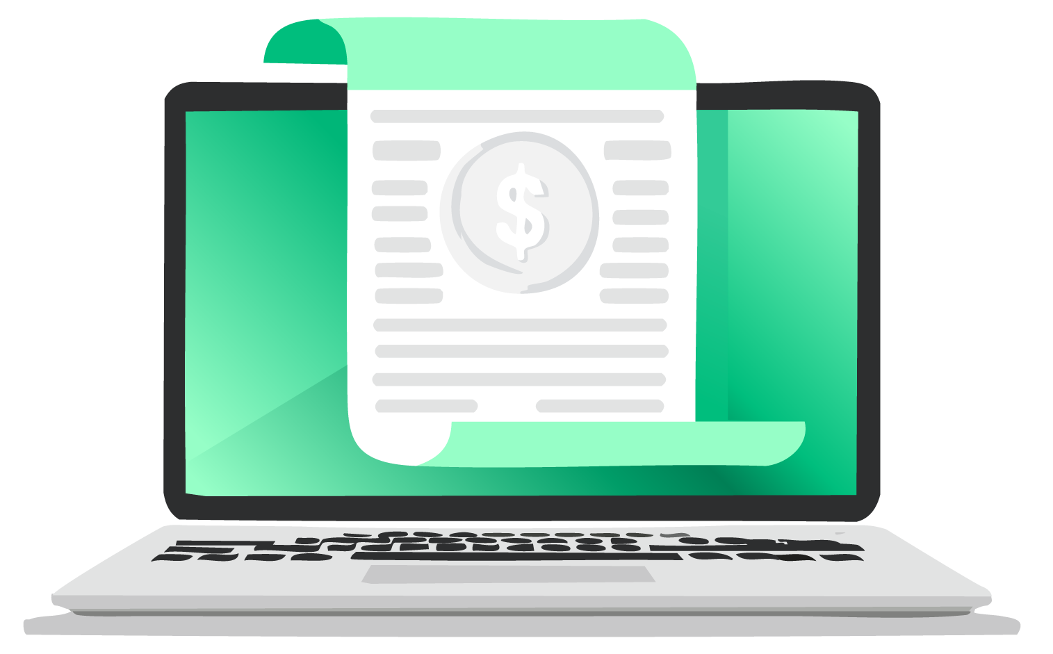 Illustration of Agentic automation processing invoices
